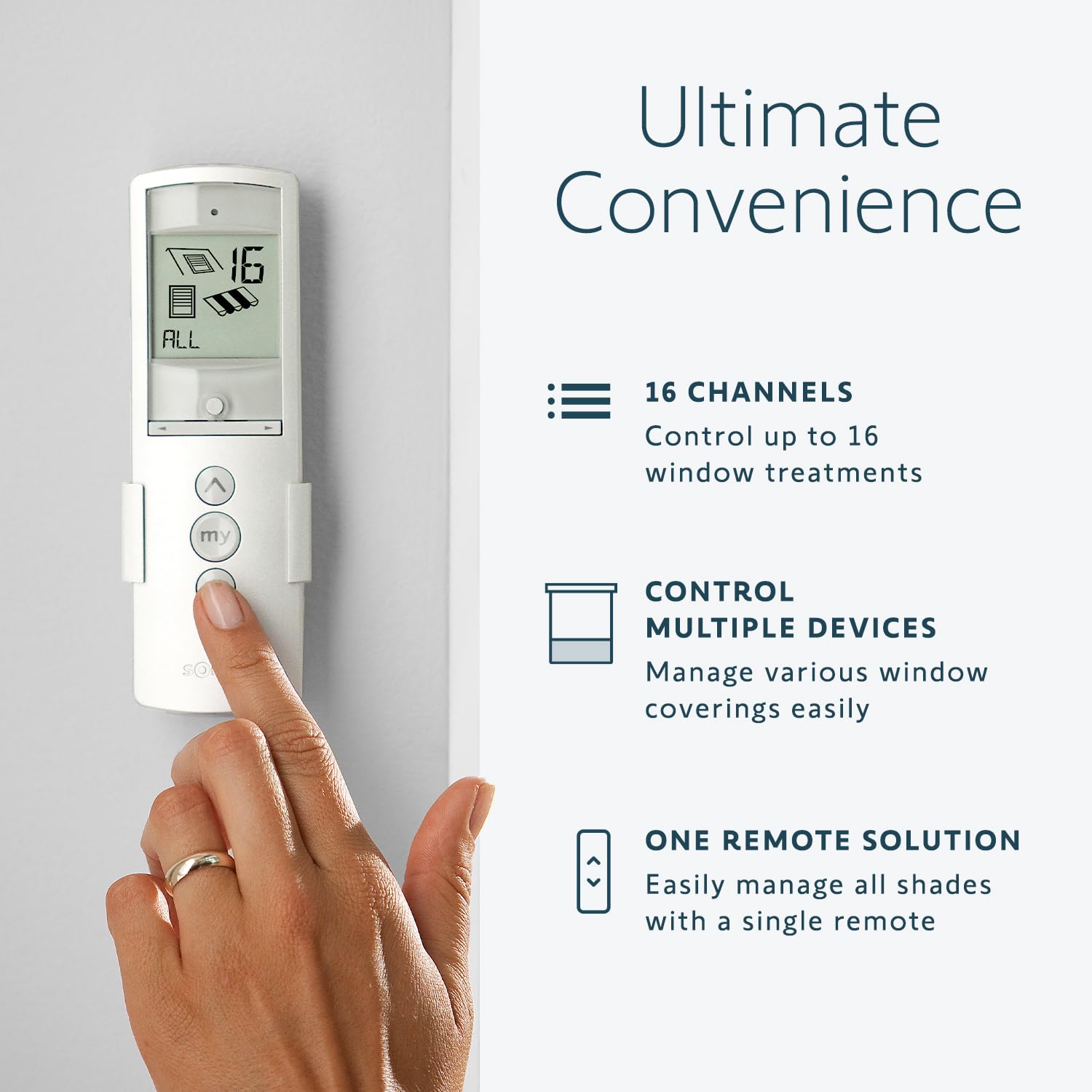 Amazon.com: Somfy Telis 16 RTS White Remote - Advanced Multi